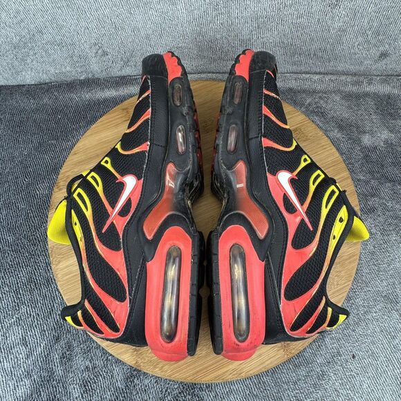 Nike Air Max Plus Tn Shoes Sneakers Mens Size 9 Black Red Yellow CZ9270-001 - Picture 6 of 9